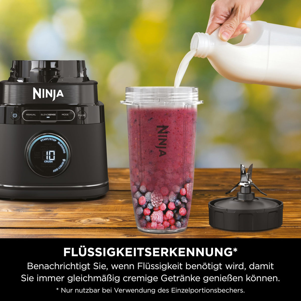 Ninja 3-in-1 Detect Power Blender Processor Pro, Schwarz, TB401EU