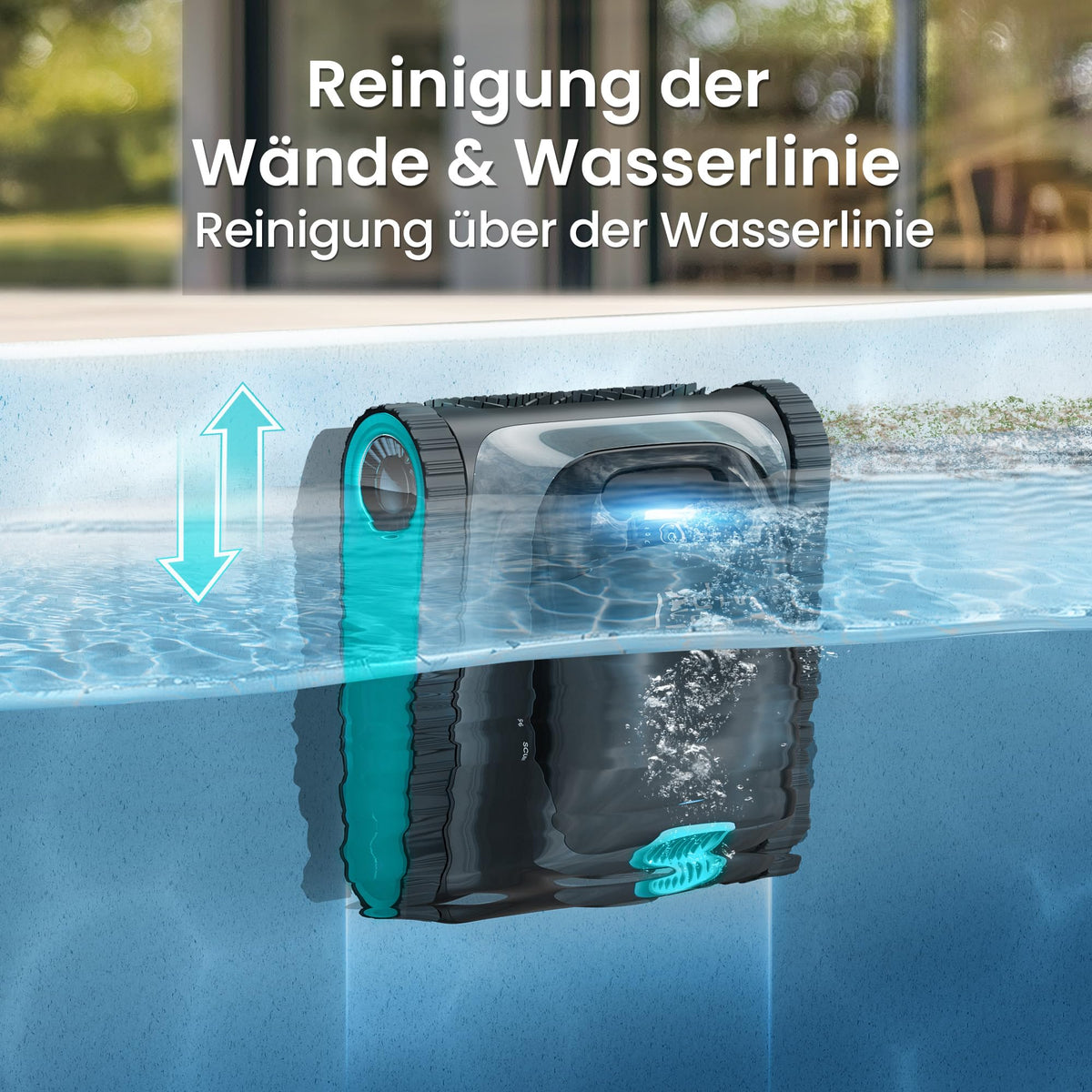 (2026 Upgrade) AIPER Scuba S1 Poolroboter Boden und Wand, Wasserlinienreinigung, Doppelfiltration, 270 Min Laufzeit, Intelligente Navigation, App-Steuerung & OTA-Updates für Einbau- und Aufstellpools