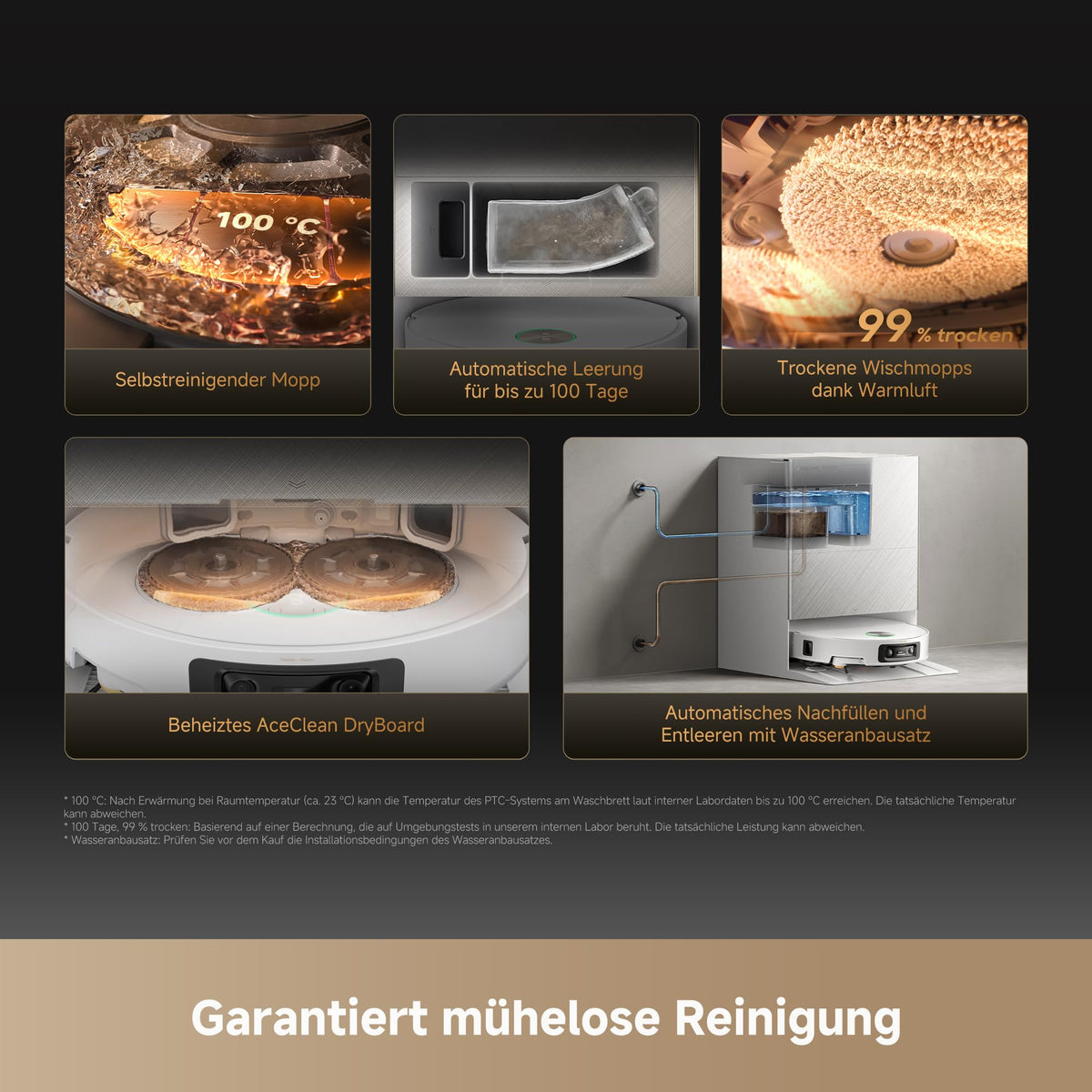 dreame X50s Ultra Saugroboter mit Wischfunktion, Ultradünnem 7,95-cm-Design