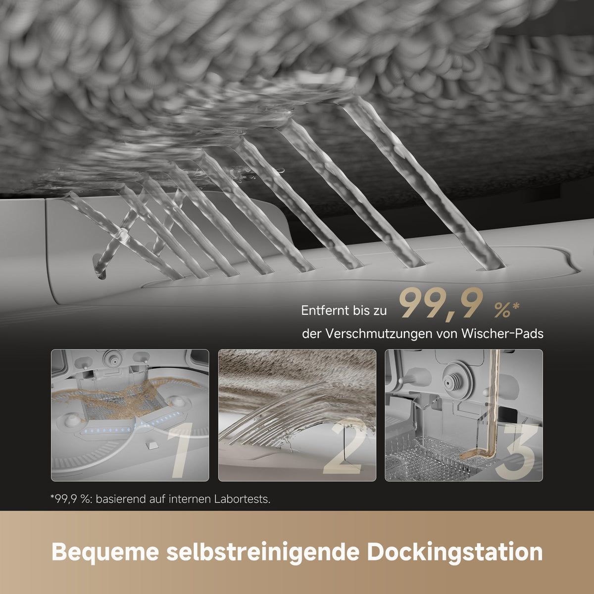 dreame L50 Pro Ultra Saugroboter mit 8,95 cm Höhe, DuoBrush, 19.500 Pa