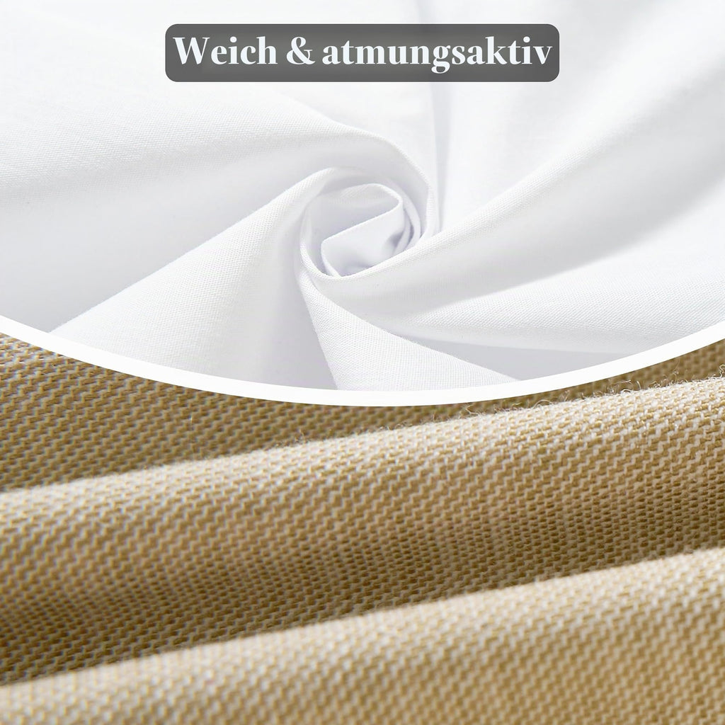 Volunboy Baby Jungen Anzug, Kinder Anzugweste Festliche Hochzeit Kleidung Bekleidung Set 4tlg(Größe 130,5-6 Jahre,Helles Khaki
