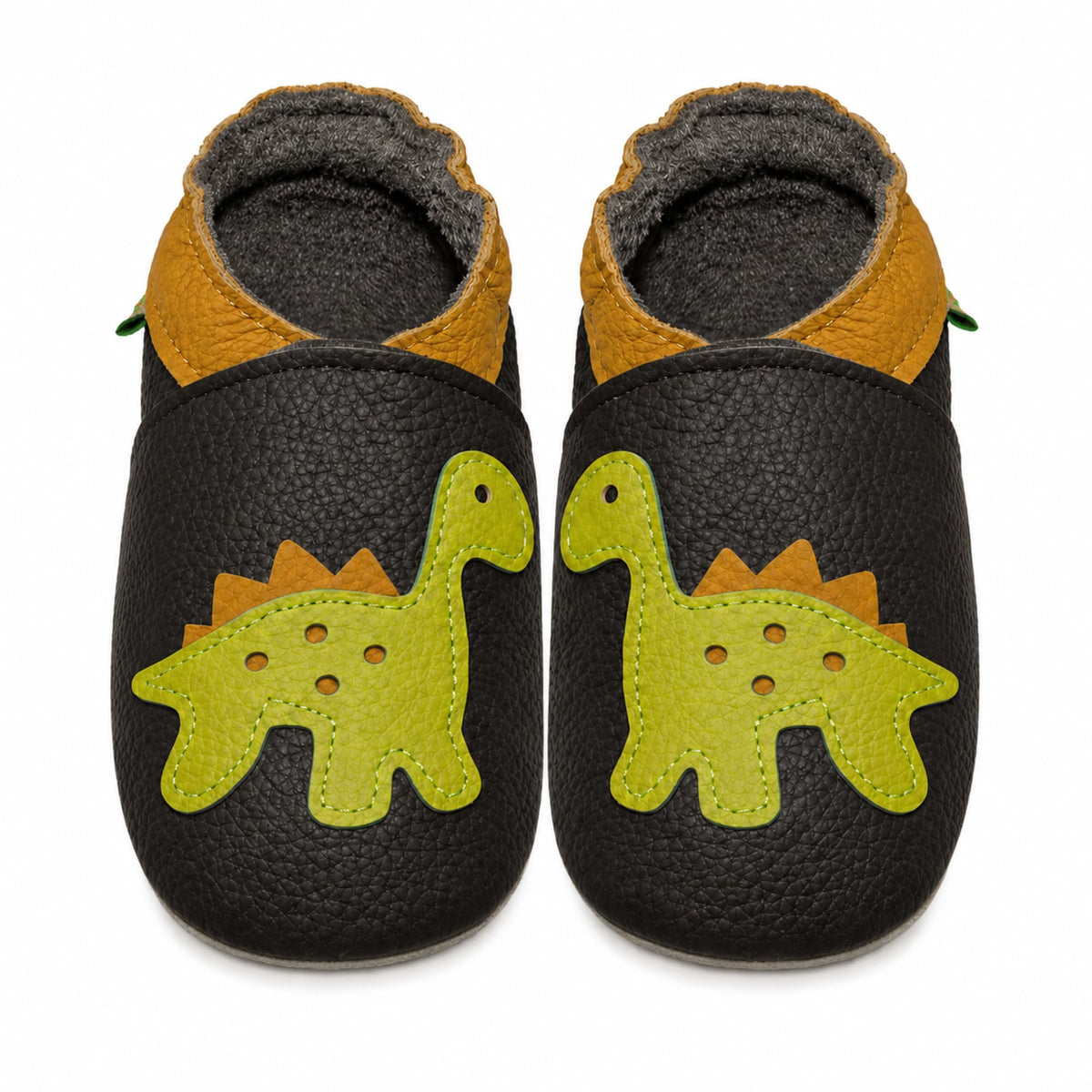SAYOYO Baby Krabbelschuhe Leder rutschfest 12-18 Monate 21/22 Dinosaurier