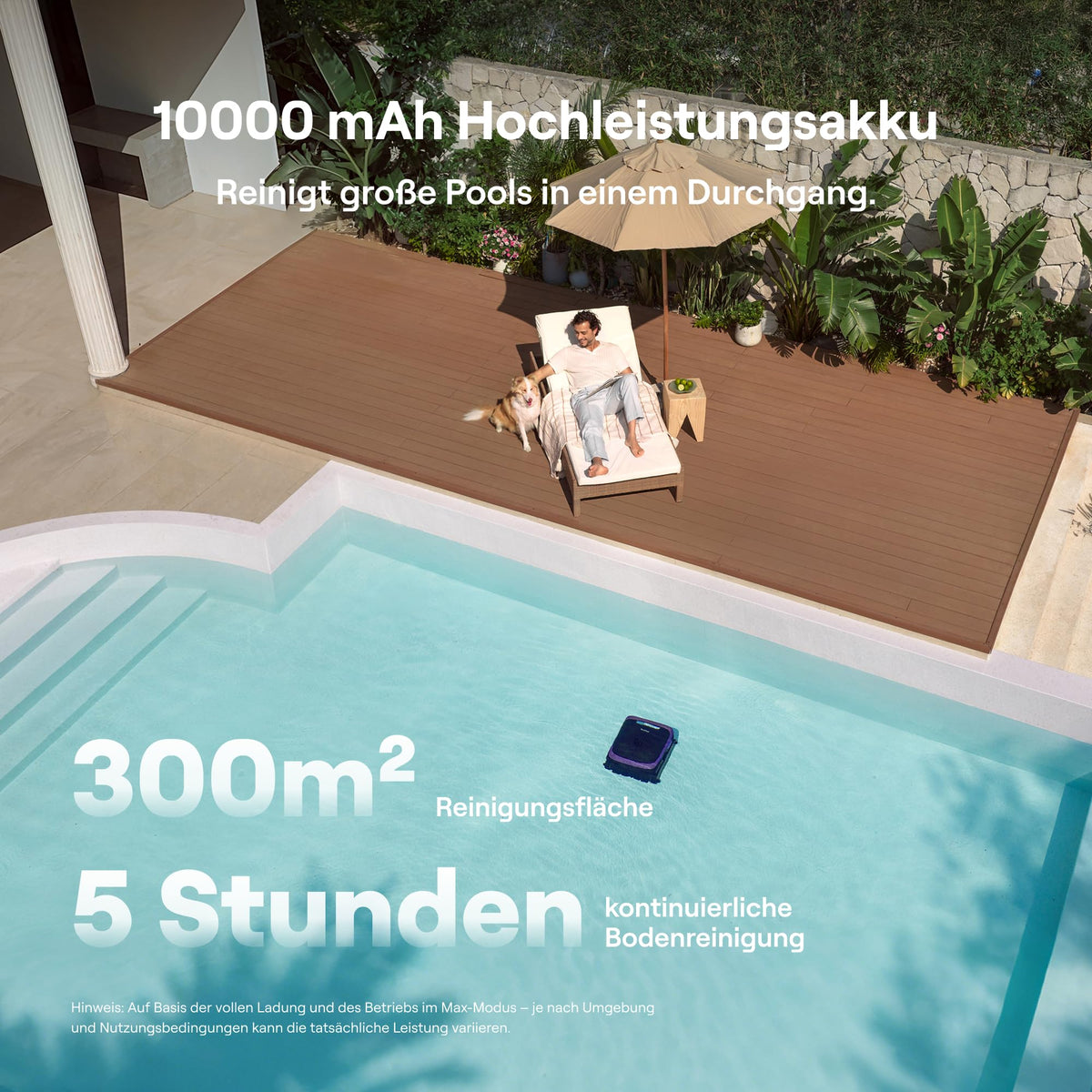 Beatbot Sora 70 Poolroboter, 4-in-1 Poolreinigung, Oberfläche, Helllila