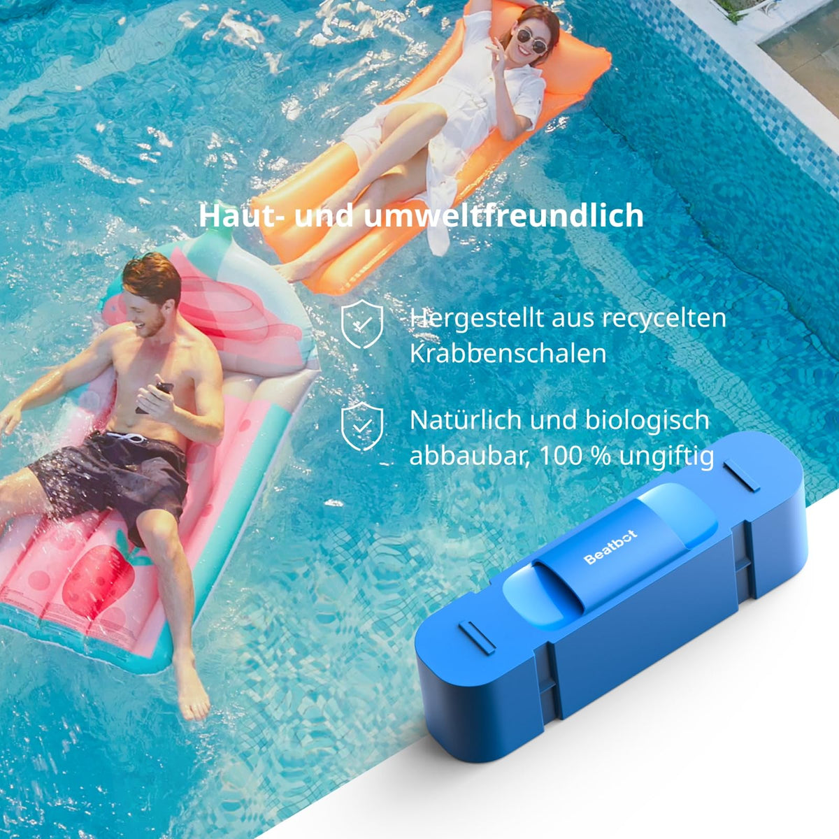 Beatbot AquaSense 2 Pro Poolroboter Set mit Klärmittel-Satz, Oberflächen