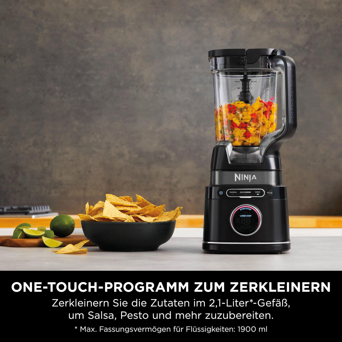 Ninja 3-in-1 Detect Power Blender Processor Pro, Schwarz, TB401EU