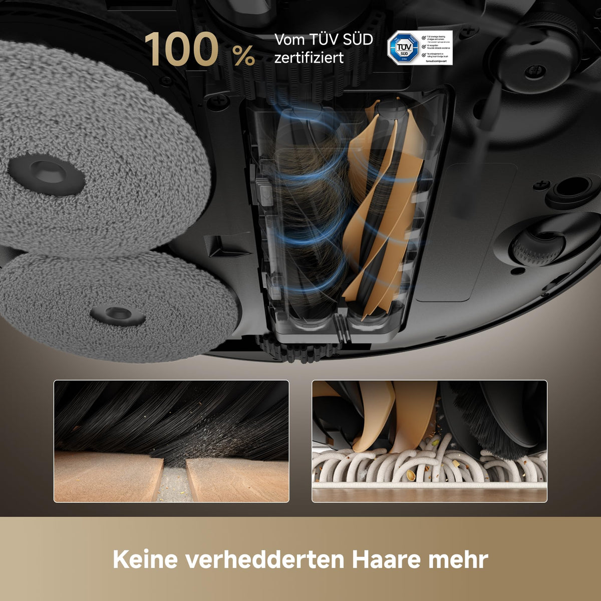 dreame X50 Master Saugroboter mit kompakter 24,9-cm-Basisstation