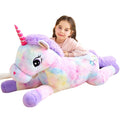 IKASA XXL Einhorn Kuscheltier Groß,110cm Riesen Plüschtier