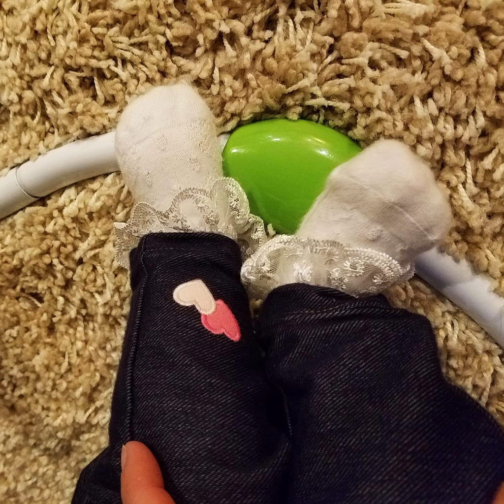 DRESHOW Säugling Spitze Schleife Socken Baby Rüschen Spitze Socken Neugeborene Kleinkinder Mädchen Socken Knöchel Kleid Socke