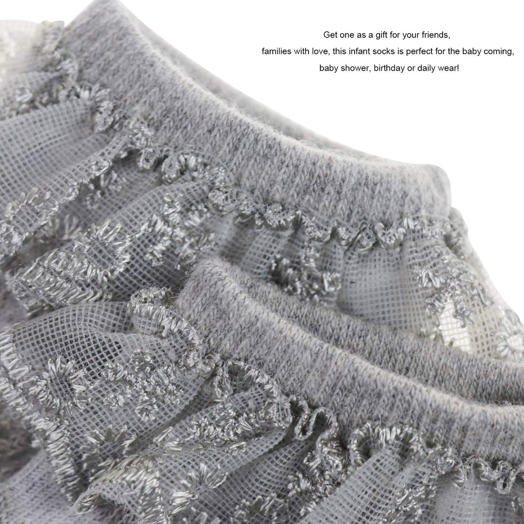 DRESHOW Säugling Spitze Schleife Socken Baby Rüschen Spitze Socken Neugeborene Kleinkinder Mädchen Socken Knöchel Kleid Socke