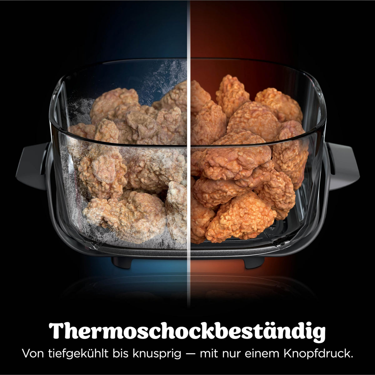 Ninja CRISPi PRO XL Glas-Heißluftfritteuse Air-Fryer, Stone Gold, AS090EUSD