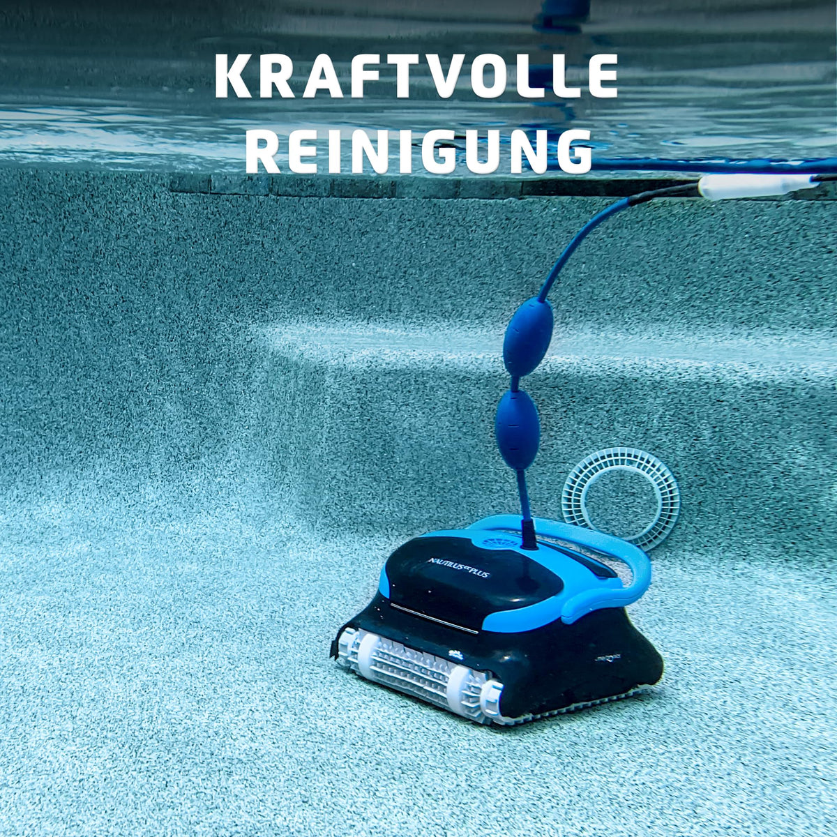 Dolphin Nautilus CC Plus Poolroboter Boden und Wand, Intelligenten Navigation, Starke Saugkraft, Doppelfiltration, mit Wochenplaner, Poolreiniger für Eingelassene Pools bis zu 12m