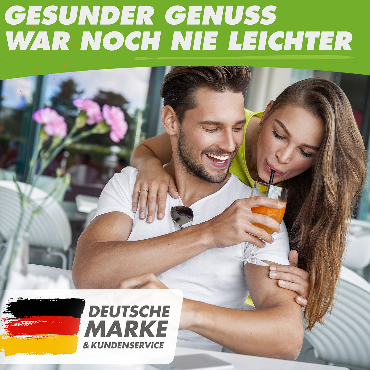 Nutrilovers Slow Juicer GREEN-PRESS EDELSTAHL Schnecke DEUTSCHE MARKE Ganze Früchte entsaften Sellerie Gemüse und Obst Entsafter Testsieger Allrounder Saftpresse elektrisch